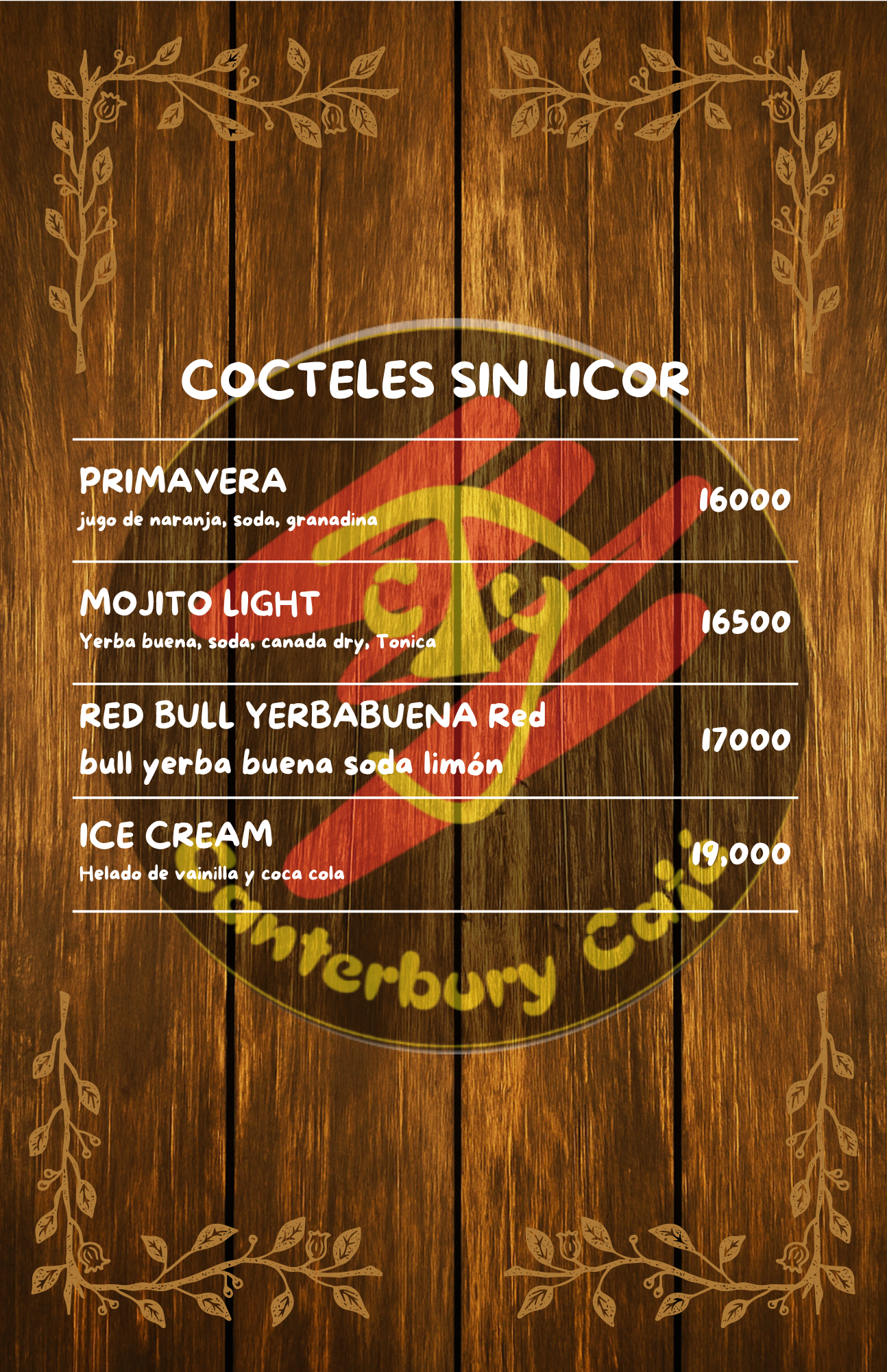 COCTELES SIN LICOR